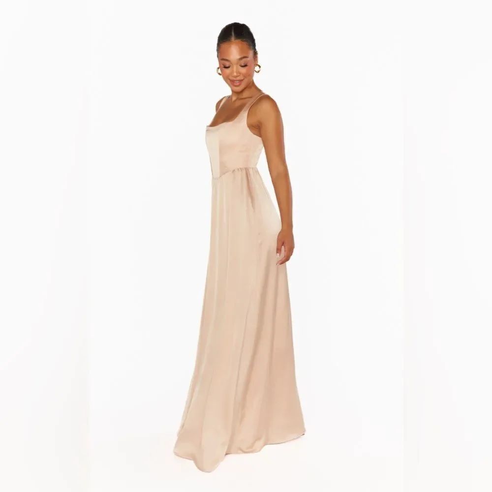 Show me your MuMu Nina Maxi dress size M in champagne